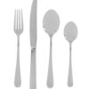 Set de Cubiertos 113 Piezas Belo Inox en Acero Inoxidable - 12 Cuchillos, 12 Tenedores, 12 Cucharas, 12 Cuchillos postre, 12 Tenedores postre, 12 Cucharas postre, 12 Palas para pescado, 12 Tenedores para pescado, 12 Cucharas café, 5 Piezas para servir.