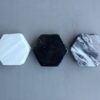 6 Porta vasos de Mármol (Hexagonal)
