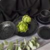 Vajilla Mila Black - Set Integral - 6 piezas
