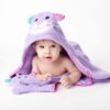 Toalla para Bebé Gatito Morado