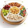Bandeja giratoria para botanas o dips