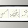 Cuadro Siluetas Triatlón