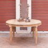 Mesa ovalada de roble