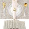 U Chef Juego de 6 Manteles Individuales para Mesa y Comedor