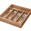 Organizador de cubiertos de madera de acacia Squared Awaya expandible