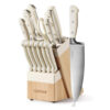 14 Pieces Knife Set with Hardwood Storage Block, Kitchen Knife Set with Block