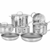 Batería de cocina Cuisinart de acero inoxidable 11 piezas