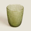 6 Vasos de vidrio con relieve REGALO ENTRE 2