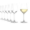 Juego de 6 Copas de Vino Tinto, Vidrio Transparente
