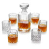 Set Licorera forma cuadrada de Cristal - Wünd - 1 decantador grande y 6 vasos de cristal perfectos para cócteles