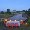 cena para dos en medio del Masai Mara