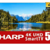 TV Sharp 55 Pulgadas Roku 4K Ultra HD Smart TV LED 4T-C55EL8UR