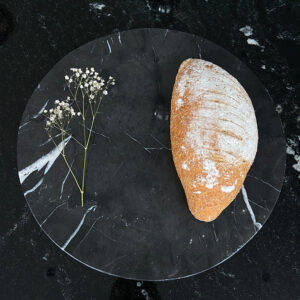 Lazy Susan de Mármol natural color negro 30 cm