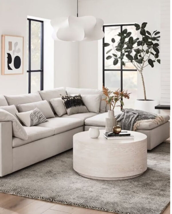 Abono para Mesa de centro West Elm Drum de madera