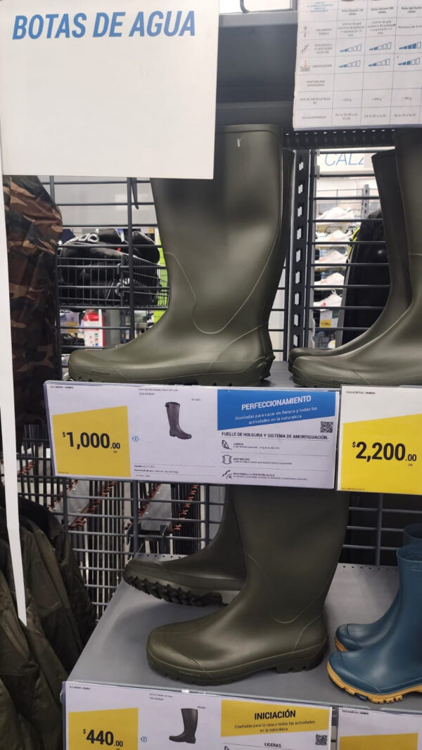 botas de lluvia