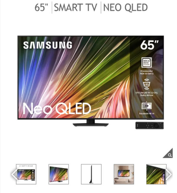 Samsung Pantalla 65" Neo QLED 4K Smart TV