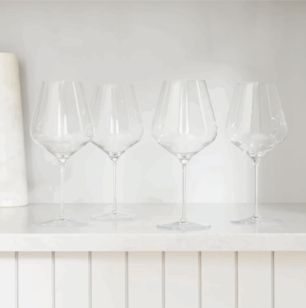 Set 12 Copas para vino Starlight Stemware de vidrio