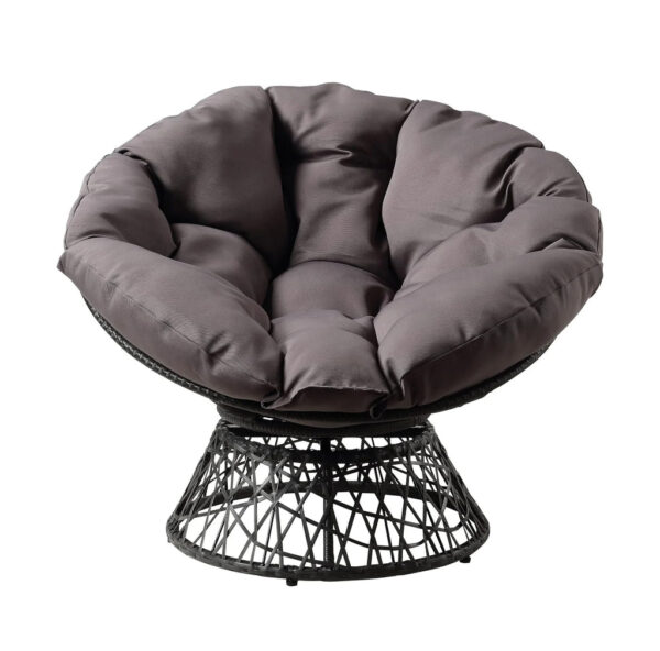 Silla Papasan de Mimbre con Giro de 360 Grados