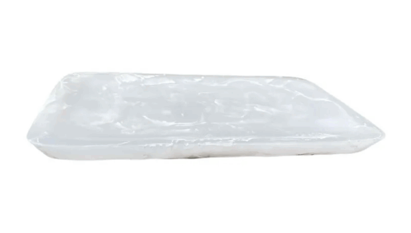 Charola para tocador de resina KL color blanco