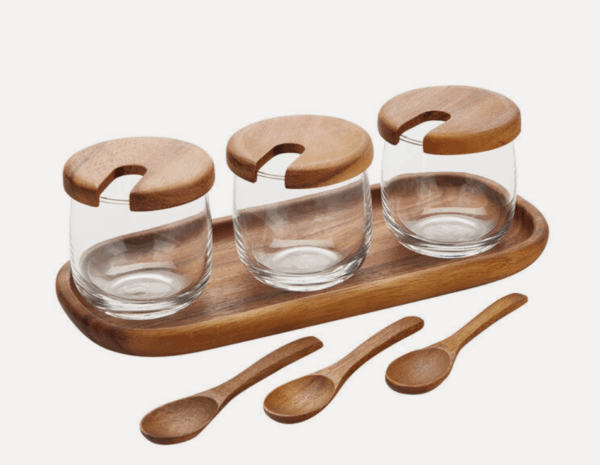 Set de 3 Salseras de cristal