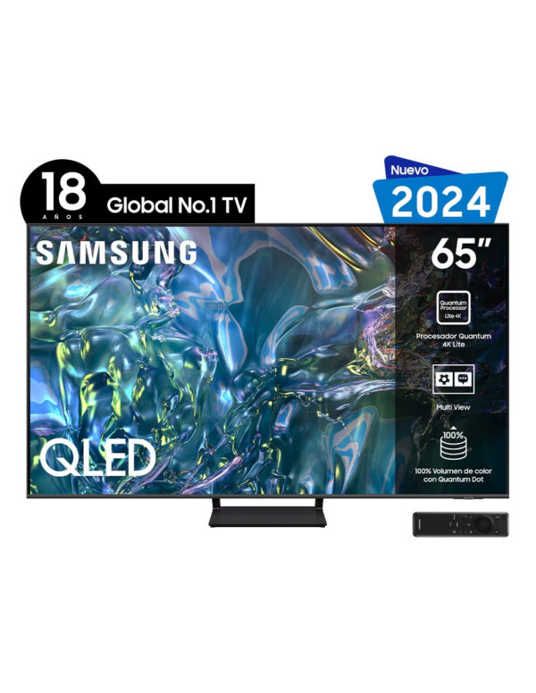 Pantalla smart tv Samsung QLED de 65 pulgadas