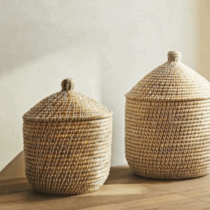 CESTA REDONDA CON TAPA