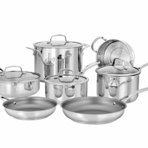 Batería de cocina Cuisinart de acero inoxidable 11 piezas