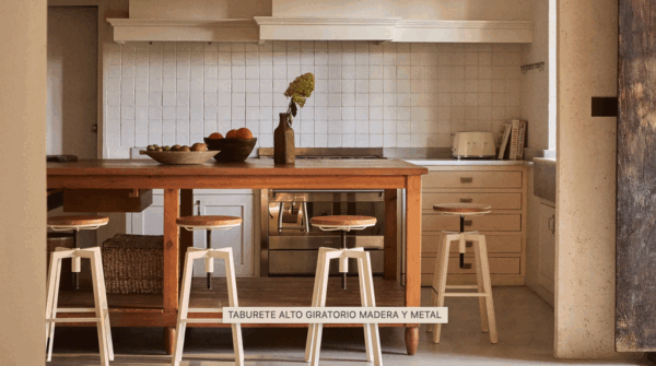 taburete giratorio zara home