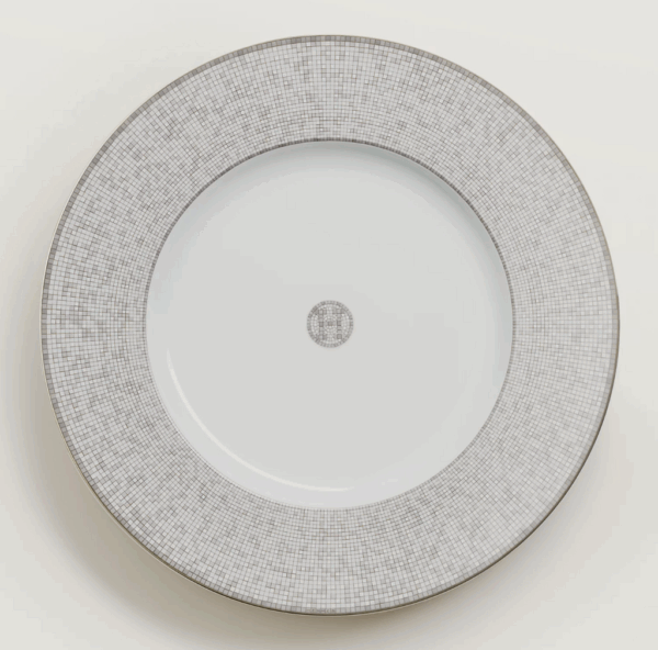 Plato de presentación Mosaí¯que au 24 platino