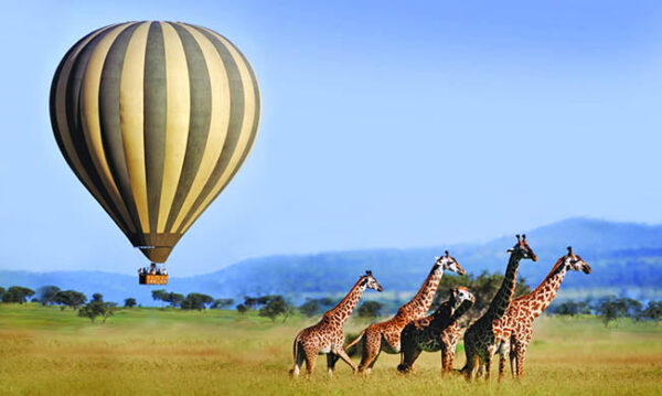 Safari en globo en Africa