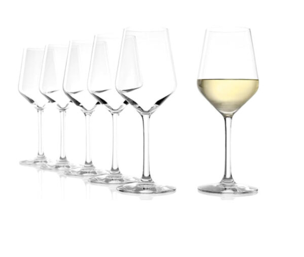 Juego de 6 Copas de Vino Tinto, Vidrio Transparente