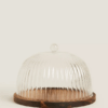 FUENTE PASTELES BOROSILICATO MADERA