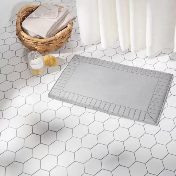 Town & Country Living Tapete para Baño 60cm x 91cm Gris