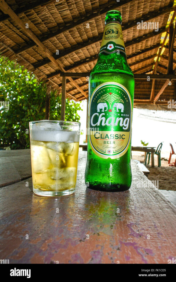 Cervezas en Tailandia.
