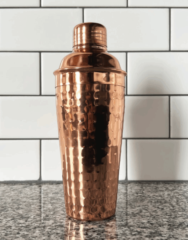 Shaker de cobre martillado