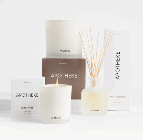 Apotheke White Vetiver Boxed Candle