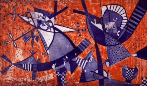 Tráfico de Migrantes (Grabado en Papel) - Fulgencio Lazo