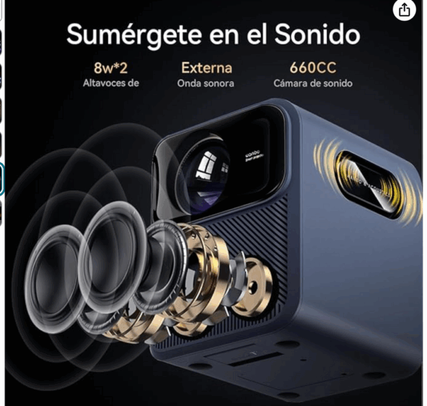 abono proyector Wanbo Mozart 1 Pro Proyector con WiFi y Bluetooth,