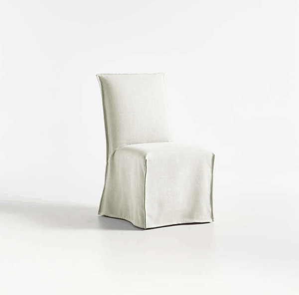 Silla comedor lino Crate and Barrel