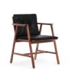 Silla Comedor Dedo-Encino con piel