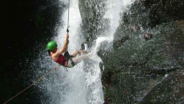 WATERFALL RAPPELLING AT IGUASU